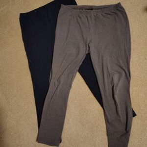 Faded Glory Women's Black and Brown Leggings